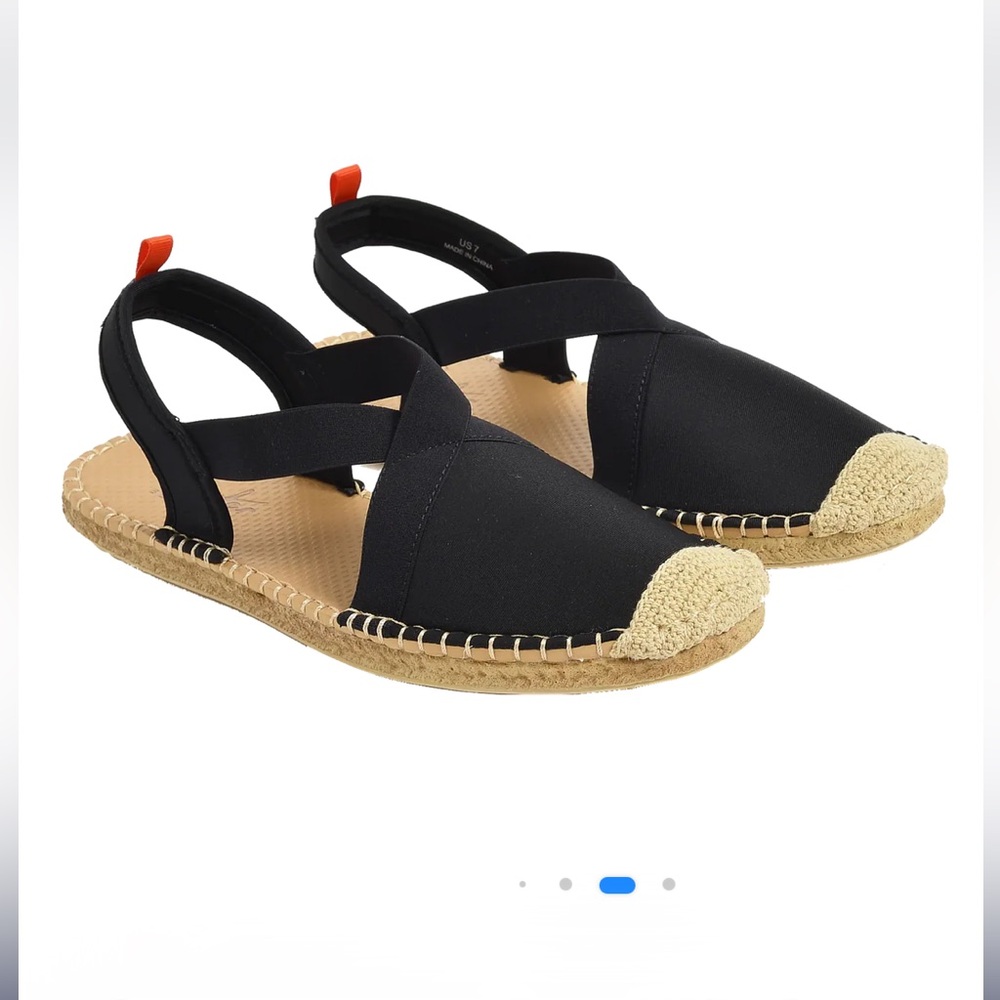 SeaStar Black Espadrille Sandals NEW with tags size size 9